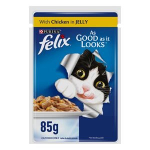 Purina Felix As Good As It Looks with Chicken in Jelly Adult Cat Wet Food, 85g – Wholesale & Export UAE