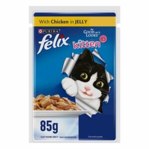 Purina Felix As Good As It Looks with Chicken in Jelly Kitten Wet Food, Upto 1 Years, 85g – Wholesale & Export UAE