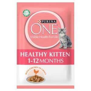 Purina One Healthy Kitten with Chicken in Gravy Cat Food, 1 to 12 Months, 70g – Wholesale & Export UAE
