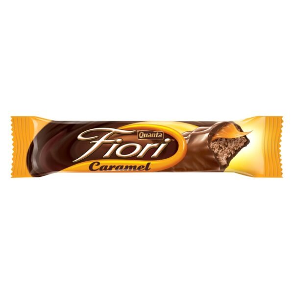 Quanta Fiori Caramel, Creamy Milk Chocolate with Cocoa Rich Whipped Nougat and Soft Caramel, 30g – Wholesale & Export UAE