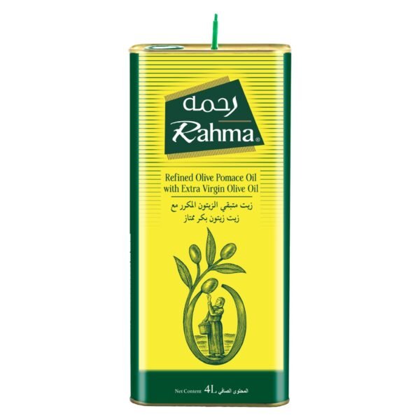 Rahma, Refined Olive Pomace Oil with Extra Virgin Olive Oil, 4L – Wholesale & Export UAE