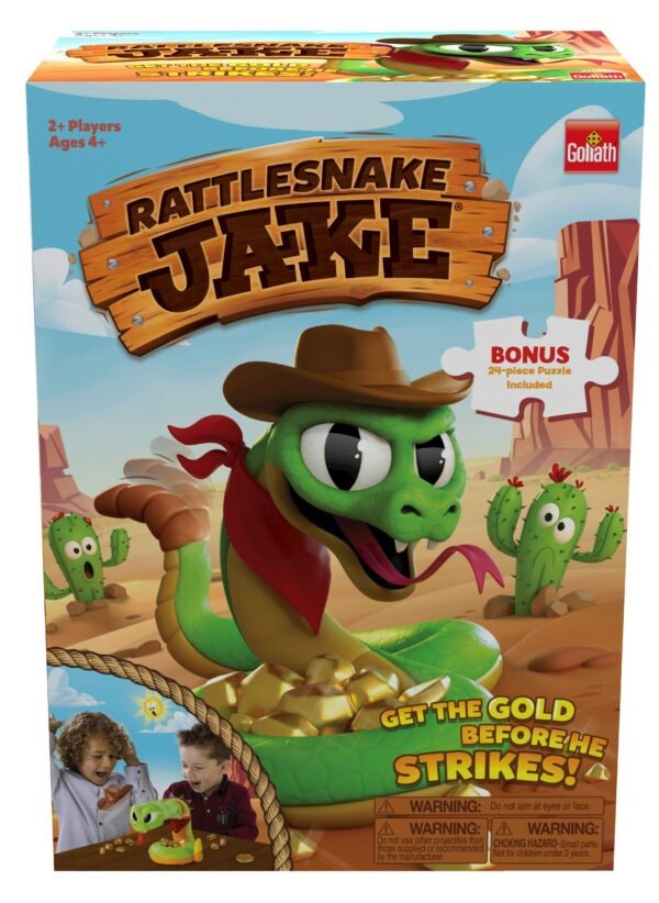 Rattlesnake Jake - Get The Gold Before He Strikes! Game - Includes A Fun Colorful 24pc Puzzle by Goliath – Wholesale & Export UAE