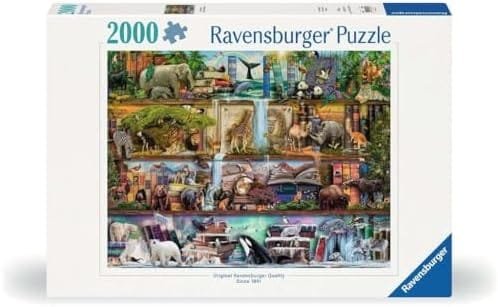 Ravensburger-Aimee-Stewart-Wild-Kingdom-Shelves-2000-Piece-Jigsaw-Puzzle-1 Ravensburger Aimee Stewart: Wild Kingdom Shelves-2000 Piece Jigsaw Puzzle – Wholesale & Export UAE