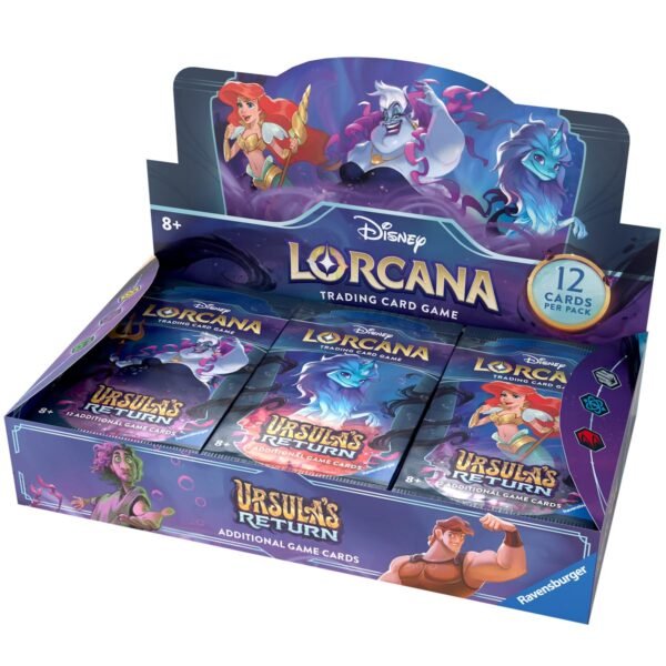 Ravensburger Disney Lorcana TCG: Ursula's Return Booster Pack Display 24 Packs with 12 Trading Cards Each Ideal for Collectors & Di – Wholesale & Export UAE