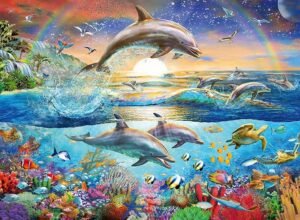 Ravensburger Dolphin Paradise 300 Piece XXL Jigsaw Puzzle for Kids And Adults With Vibrant Ocean And Dolphin Scene Quality Pieces EncourAges – Wholesale & Export UAE
