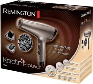 Remington AC8002 Keratin Protect Hair Dryer 2200W, Healthy Looking Smooth Blow Dry Results – Wholesale & Export UAE
