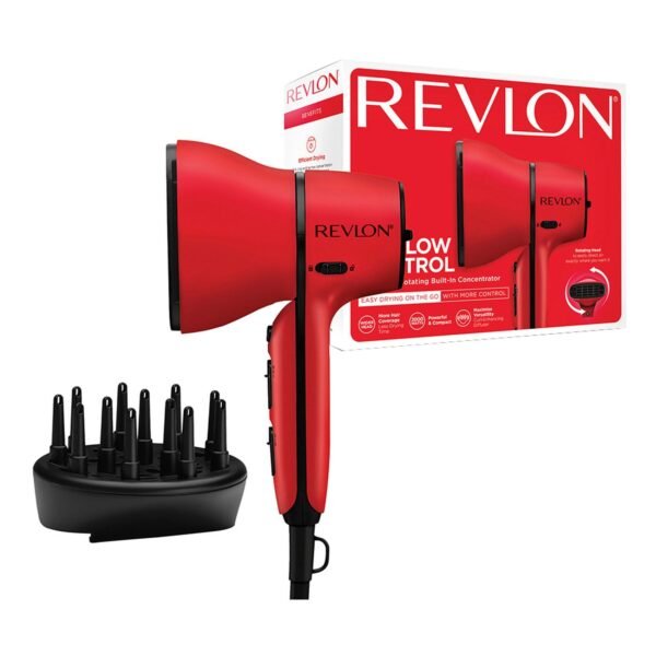 Revlon-Airflow-Control-Dryer-with-Rotating-Built-In-Concentrator-RVDR5320ARB-Red-2000-W-2-Speed-Setting-2 Revlon Airflow Control Dryer with Rotating Built-In Concentrator RVDR5320ARB, Red, 2000 W, 2 Speed Setting – Wholesale & Export UAE