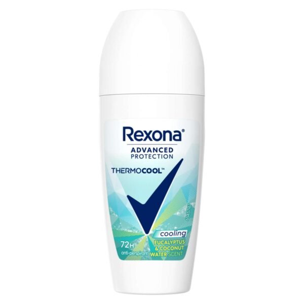 Rexona Thermocool Antiperspirant Deodorant Roll-On, Cooling Eucalyptus & Coconut Water, 50ml – Wholesale & Export UAE