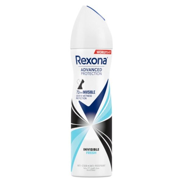 Rexona Women Women Antiperspirant Deodorant Spray Invisible Fresh 150ml – Wholesale & Export UAE