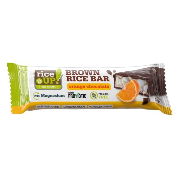 Rice-Up-Brown-Rice-Bar-Orange-Chocolate-18g Rice Up! Brown Rice Bar Orange Chocolate 18g – Wholesale & Export UAE