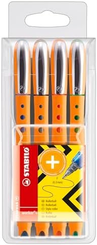 Rollerball - Stabilo Worker+ Fine Wallet Of 4 Assorted Colours – Wholesale & Export UAE