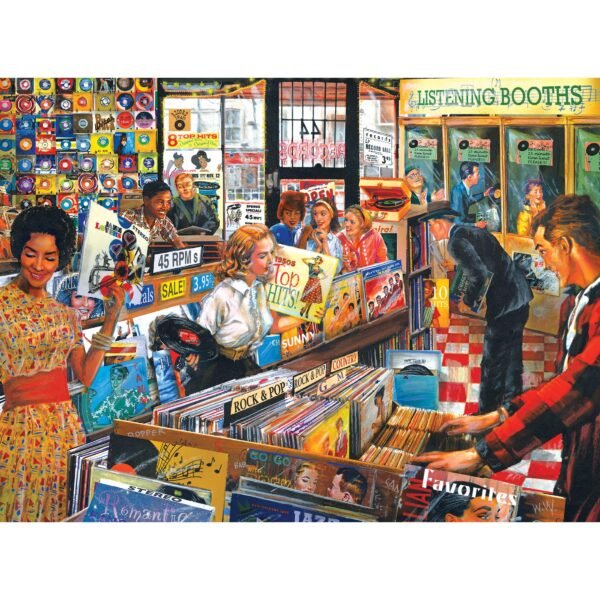 RoseArt - Back to The Past Record Store - 750 Piece Jigsaw Puzzle – Wholesale & Export UAE