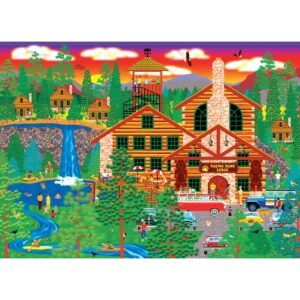 RoseArt - Home Country - Dozing Bear Lodge - 1000 Piece Jigsaw Puzzle for Adults – Wholesale & Export UAE