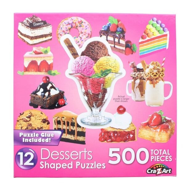 RoseArt - Mini-Shaped - Dessert Delights - 500 Piece Jigsaw Puzzle for Adults – Wholesale & Export UAE