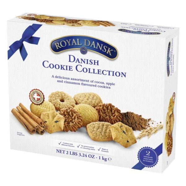 Royal Dansk Danish Cookies Collection Cookies with Cocoa Apple Cinnamon, 1kg – Wholesale & Export UAE