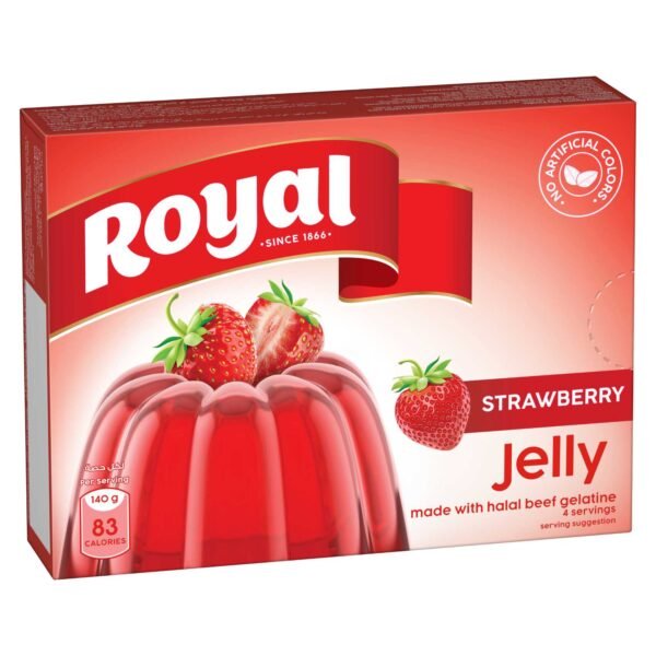 Royal Strawberry Flavour Jelly, 85g – Wholesale & Export UAE