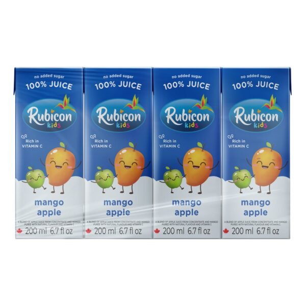 Rubicon No Added Sugar Mango and Apple Juice, 200ml Pack of 4 – Wholesale & Export UAE