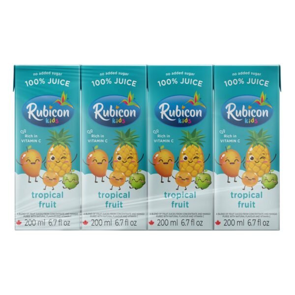 Rubicon No Added Sugar Tropical Fruit Juice, 200ml Pack of 4 – Wholesale & Export UAE