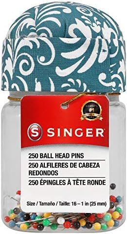 SINGER 1-Inch Ball Head Jar with Pin Cushion Lid, Multicolor – Wholesale & Export UAE