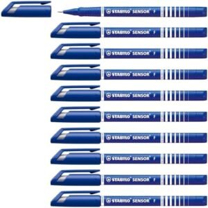 STABILO Fineliner - SENSOR F - Box of 10 - Blue – Wholesale & Export UAE