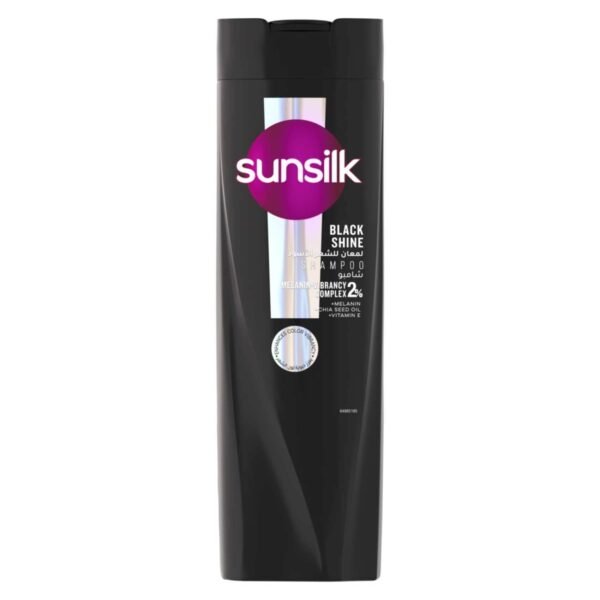 SUNSILK Shampoo, Black Shine, 400ml – Wholesale & Export UAE