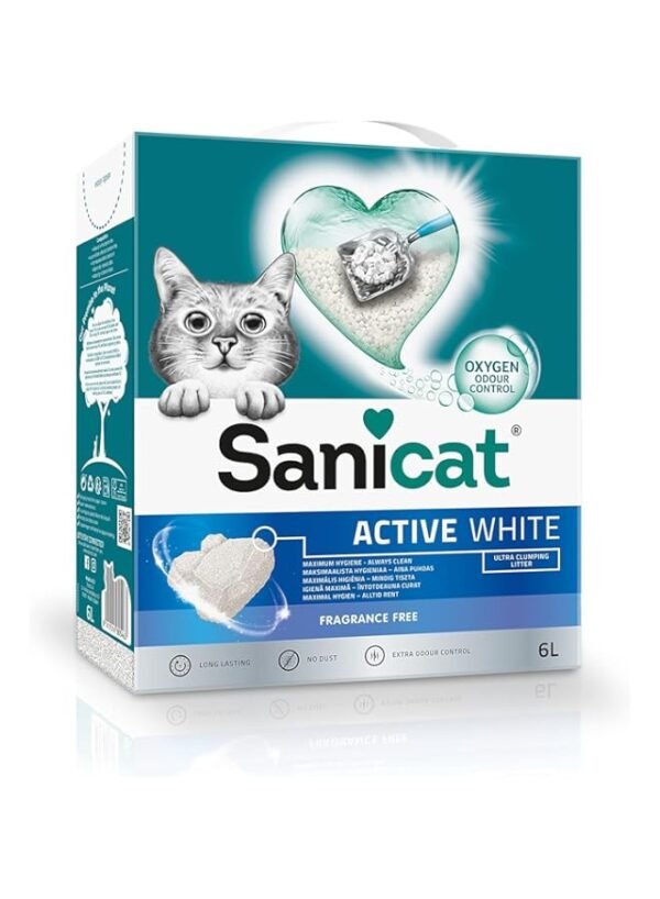 Sanicat Active White 6L Unscented - Clumping Cat Litter – Wholesale & Export UAE