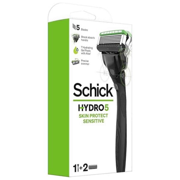 Schick-Hydro-5-Skin-Protect-Sensitive-Razor-Kit-with-1-Handle-and-2-Cartridges-2 Schick Hydro 5 Skin Protect Sensitive Razor Kit with 1 Handle and 2 Cartridges – Wholesale & Export UAE