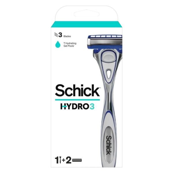 Schick Hydro3 Razor Handle + 2 Blades – Wholesale & Export UAE