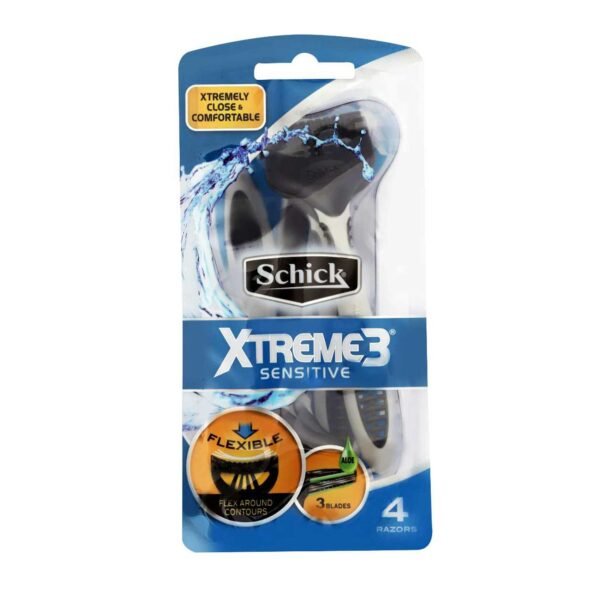 Schick Razor Xtreme 3 Sensitive, 4 Razors – Wholesale & Export UAE