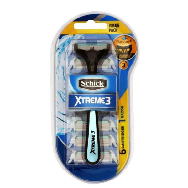 Schick Xtreme3 Hybrid Razor Blade With 6 Cartridges 7 count – Wholesale & Export UAE