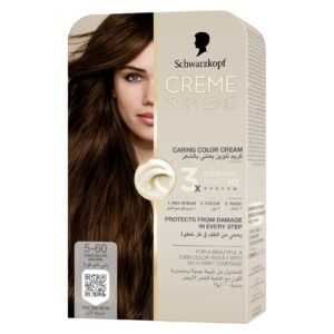 Schwarzkopf Creme Supreme Caring Colour Cream Full Kit, 5-60 Chocolate Brown – Wholesale & Export UAE