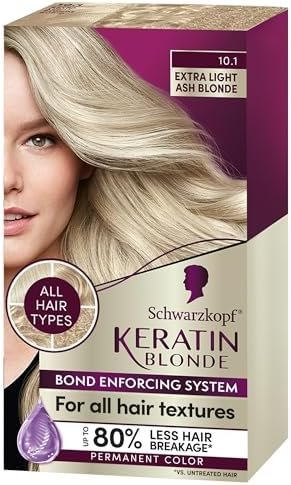 Schwarzkopf Keratin Color Permanent Hair Color, 10.1 Extra Light Ash Blonde, 1 Application-Salon Inspired Permanent Hair Dye, For Up To 80%  – Wholesale & Export UAE