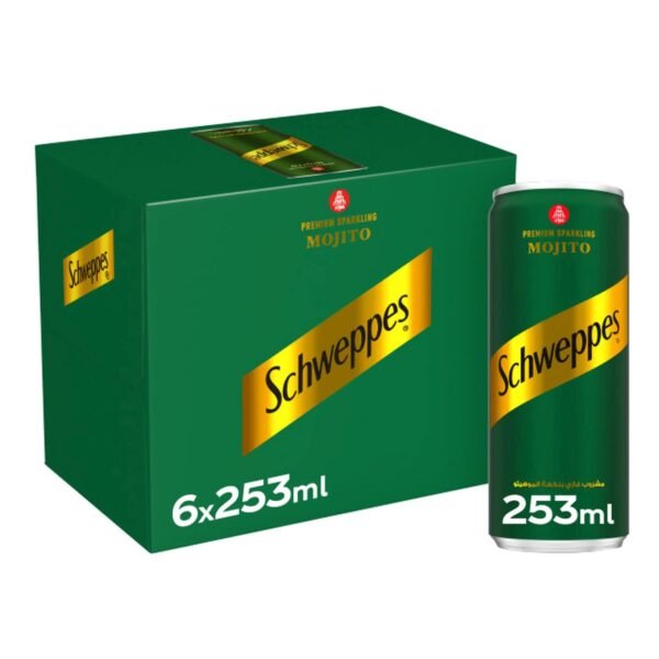 Schweppes Mojito Sparkling Drink Can, 253ml Pack of 6 – Wholesale & Export UAE