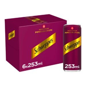 Schweppes Pomegranate Sparkling Drink Can, 253ml Pack of 6 – Wholesale & Export UAE