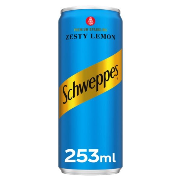 Schweppes-Zesty-Lemon-Sparkling-Drink-Can-253ml Schweppes Zesty Lemon Sparkling Drink Can, 253ml – Wholesale & Export UAE