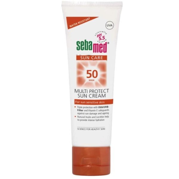 Sebamed Sun Care SPF50 Multi Protect Sun Lotion White 75ml – Wholesale & Export UAE
