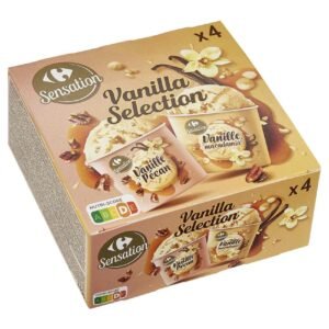Sensation Vanilla Selection Ice Cream Pot 4 Pot 240g – Wholesale & Export UAE