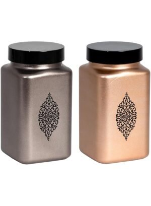 Servewell HARMONY 2 lt Square Canister-Metallic Silver-Bronze-Black Design – Wholesale & Export UAE