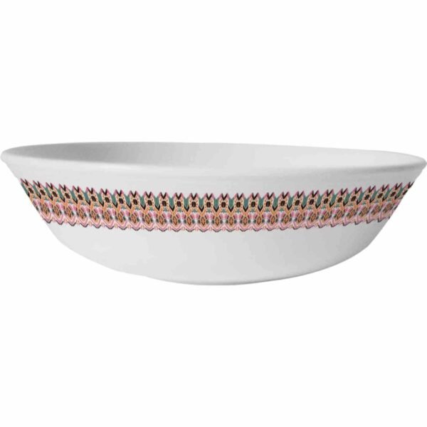Servewell Melamine Amber Serving Bowl White 21cm – Wholesale & Export UAE