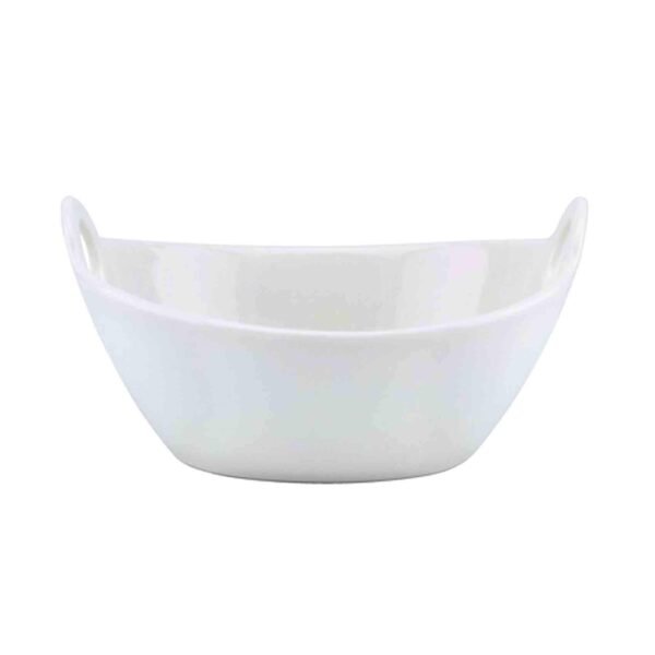 Shallow Porcelain Serving Bowl White 12x10x4.7cm – Wholesale & Export UAE