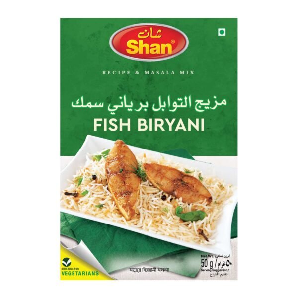 Shan Fish Biryani Recipe and Masala Mix, 50g – Wholesale & Export UAE