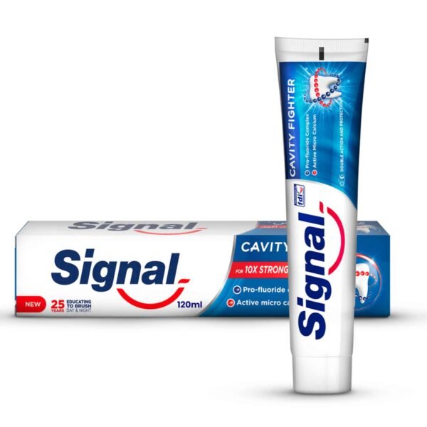 Signal Fluoride Toothpaste Cavity Fighter for 10x stronger teeth 120ml – Wholesale & Export UAE