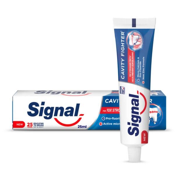 Signal Fluoride Toothpaste Cavity Fighter for 10x stronger teeth 25ml – Wholesale & Export UAE