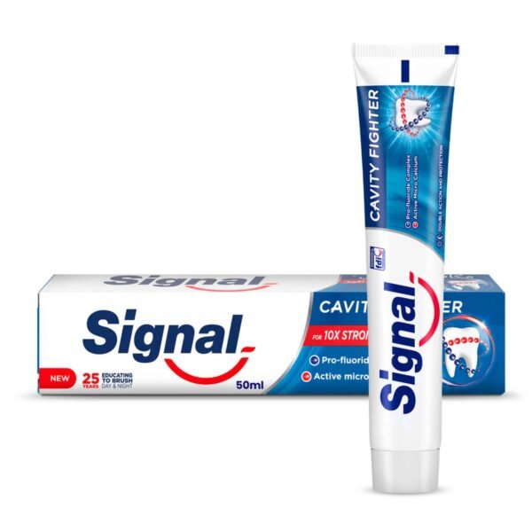 Signal Fluoride Toothpaste Cavity Fighter for 10x stronger teeth 50ml – Wholesale & Export UAE