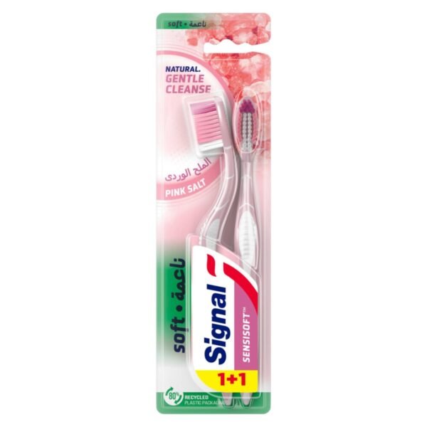 Signal Sensisoft Toothbrush Himalayan Pink Salt 1+1 FREE – Wholesale & Export UAE
