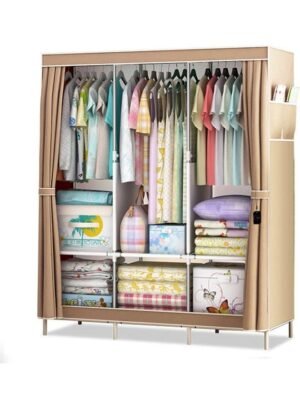 Simple Assembly Wardrobe Khaki – Wholesale & Export UAE