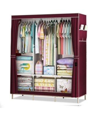 Simple Assembly Wardrobe Red – Wholesale & Export UAE