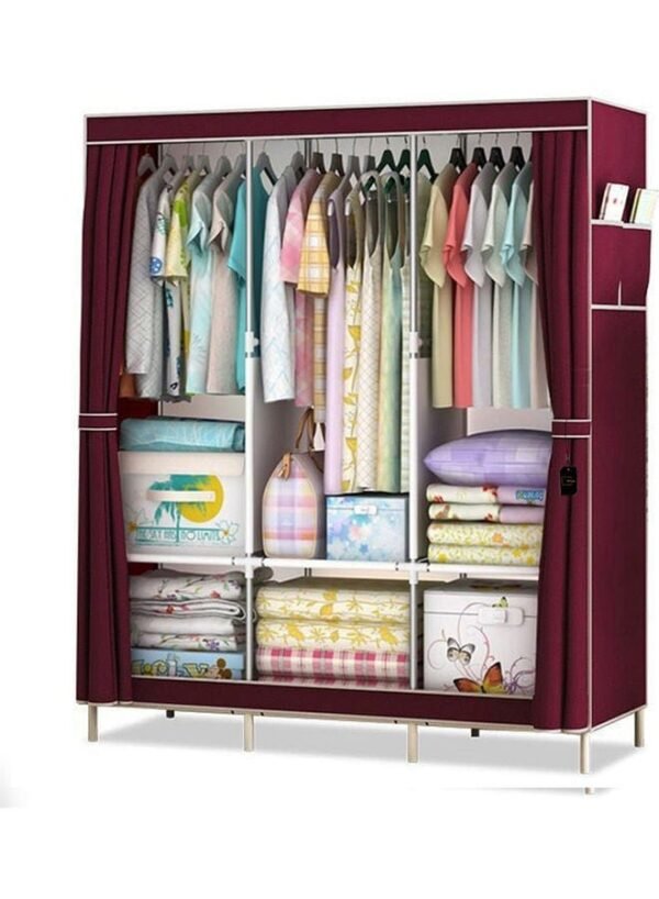 Simple Assembly Wardrobe Red – Wholesale & Export UAE