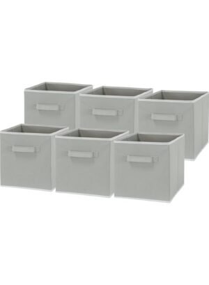Simple Houseware 6 Pack - Foldable Cube Storage Bin, Grey – Wholesale & Export UAE