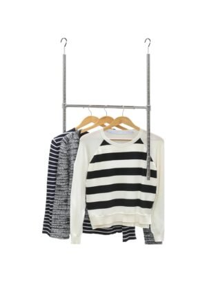 Simple Houseware Adjustable Closet Hanging Rod, Chrome – Wholesale & Export UAE